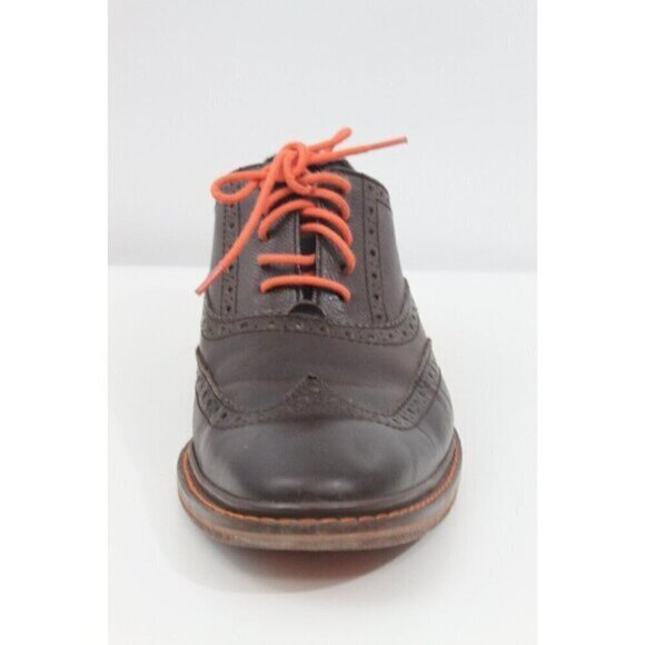Cole Haan Men Shoes Colton Brogue Wingtip Dress Oxford C11757 Leather Brown Sz 8 - Picture 6 of 15